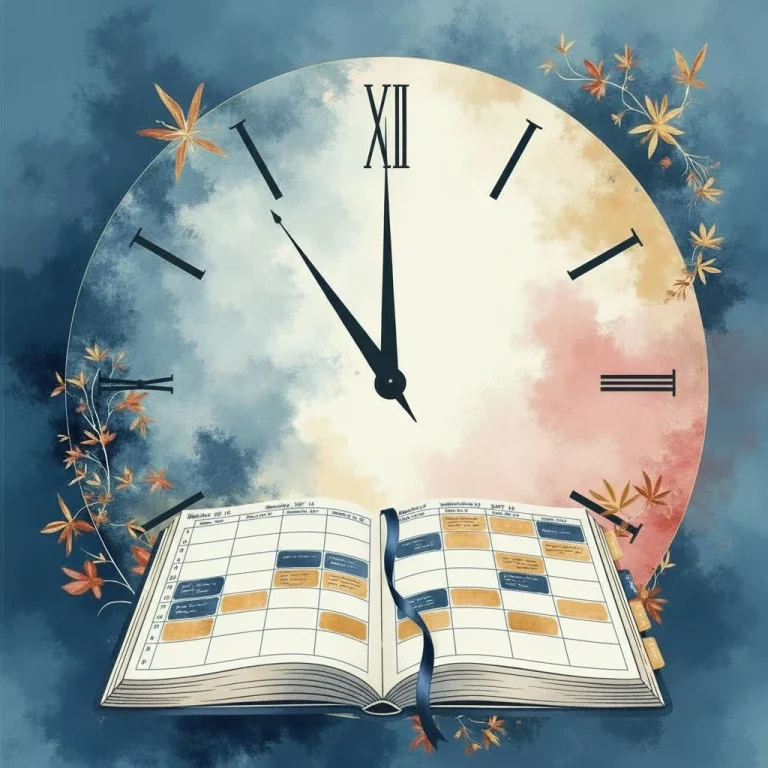 Ilustração Relógio-Agenda